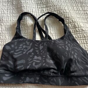 lululemon athletica Charcoal Patterned Sports Bra